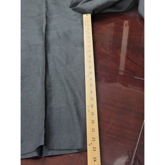 Talbots Chelsea Crop Pants Black Linen Sailor Button Fly Women's Plus Size 16 - Picture 6 of 13